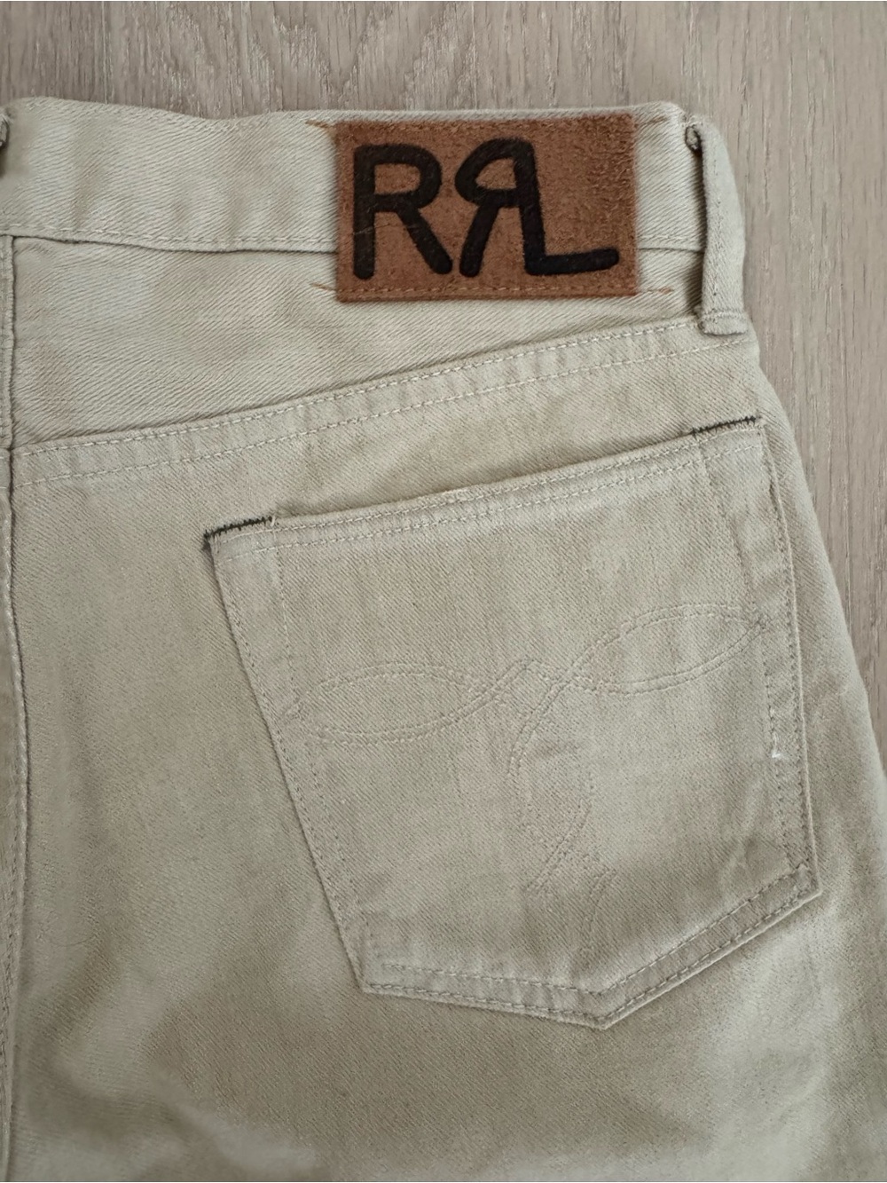 Ralph Lauren RRL Men's Light Beige Slim Jeans